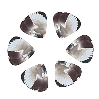 Flying Dove Lot de 3 médiators en celluloïd coloré pour guitare basse, amateurs de musique, joueurs de guitare, guitares électriques et acoustiques 0,46 mm, 0,71 mm, 0,96 mm - Les Beatles, Paul McCartney, John Lennon, RIngo Starr, George Harrison Flying Dove Lot de 3 médiators en celluloïd coloré pour guitare basse, amateurs de musique, joueurs de guitare, guitares électriques et acoustiques 0,46 mm, 0,71 mm, 0,96 mm – Image 2