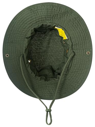 Image of Sun Hats for Men Women Boonie Hat UPF 50+ Bucket Hat Wide Brim UV Protection Fishing Hiking Safari Outdoor Hats