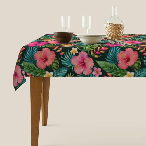 mutakin Tropical Tablecloth Rectangle Table Cloth Washable Table Cover for Decoration Kitchen Dining Room 60x90 Inch by mutakin - Used condition - Image 4