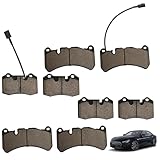 980156007 Front Rear Brake Pads Fit for Quattroporte Sport Gt 2014-2022 for Maserati Ghibli S SQ4 Q4 2014-2022 for GranTurismo 2008-2018 for Quattroporte S 2007-2016 OE 980139070 673005730