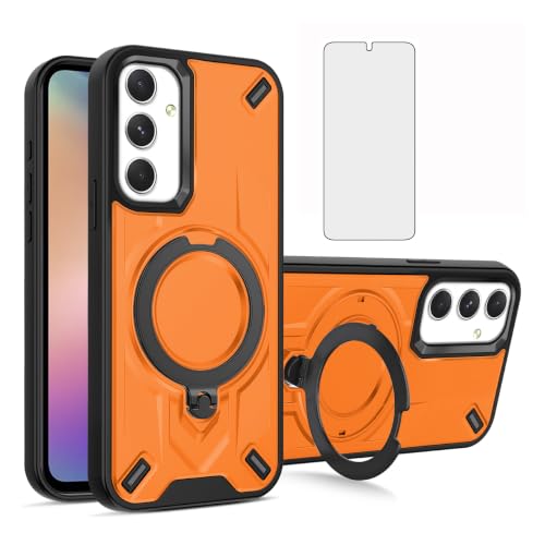 Coque Samsung Galaxy A54 5G Asuwish avec verre trempé et anneau support noir