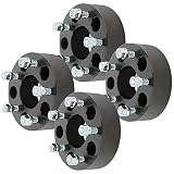 ECCPP 4PCS 2" 5 Lug Wheel Spacer 5x4.75 5X120.65 Wheel Spacers Kits 12x1.5 Studs 70.5mm fits for Jim