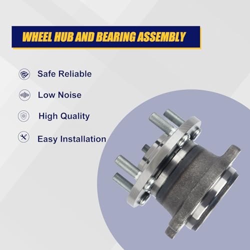 KUSATEC 512293 Rear Wheel Bearing Hub Assembly for 2005-2009 Subaru Legacy 2005-2009 Subaru Outback, M12x1.25 by KUSATEC - Image 2