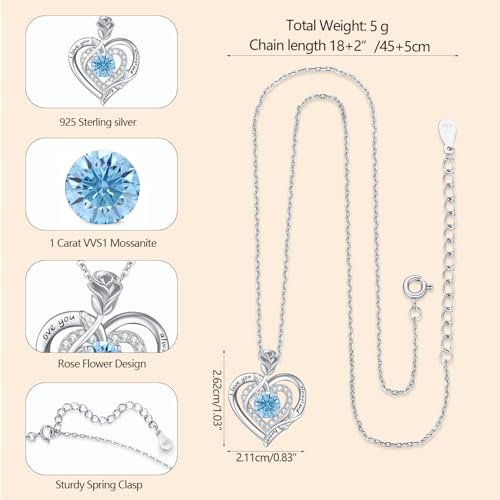 Pendentif moissanite argent 925 pour mariage et grandes occasions