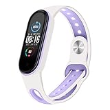 GEEMEE Xiaomi Mi Smart Band 5 バンド ウォッチバンド シリコン 腕時計バンド 新デザイン スポーツバンド ソフト 防汗 通気性 スマートウォッチ交換用バンド Mi Band 5 専用ウォッチバンド