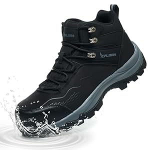 Waterproof Steel Toe Boots for Men Wide Width Non Slip Work Boots Lightweight Slip Resistant Safety Shoes Indestructible Construction Composite Toe Sneakers