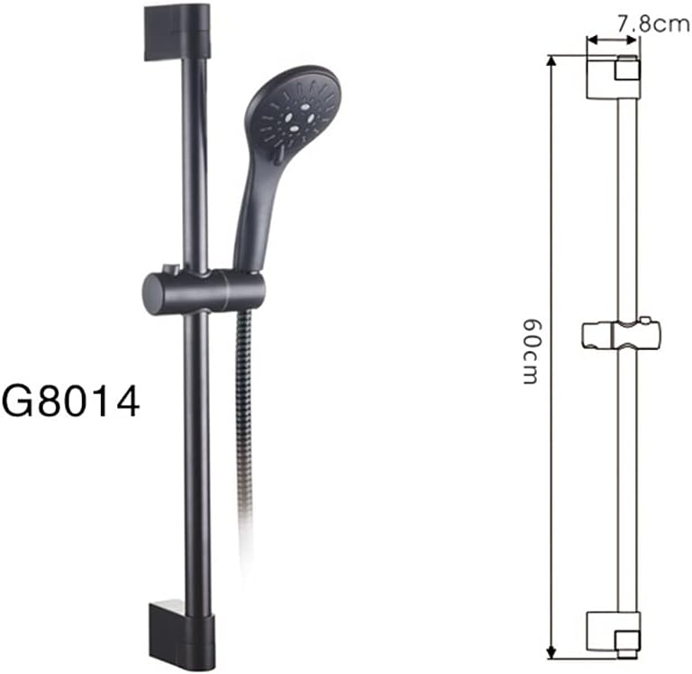 KEHAIOO Slide Bar Bathroom Shower Slide Bars Shower Pipe Hose Soap Dish Handheld Shower Wall Mount Rain Shower Set