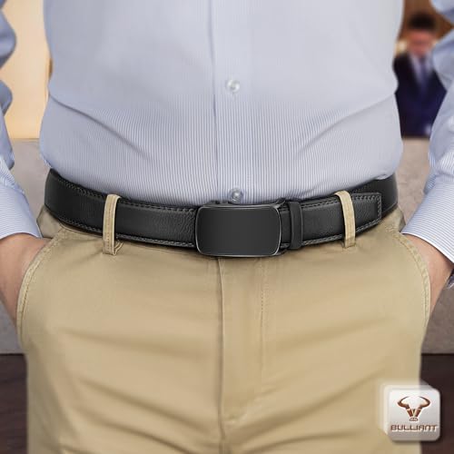 Image of BULLIANT Men's Ratchet Belt Nontrimmable-Click Belt Adjustable for Men Gift Lightweight 1 3 /8 inch