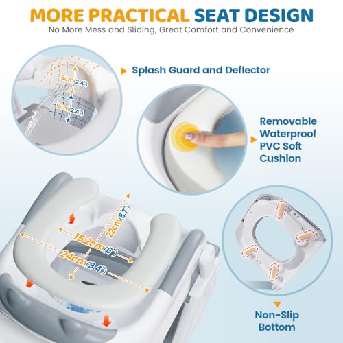 Orzbow 240426 2-In-1 Potty Training Toilet Seat With Step Stool For Toddler thumb #3