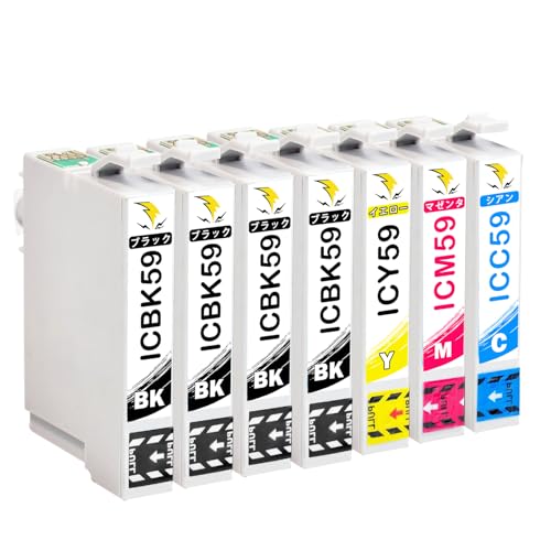 新品★エプソン IC4CL59 大量 インク カートリッジ 4色セット Amazon.co.jp: IC59 インク 互換 インクカートリッジ IC4CL59
