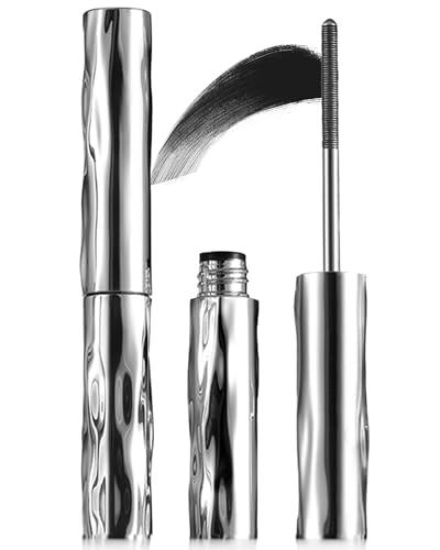 Image of Metal Wand Mascara Waterproof: 2026 New Iron Wand Mascara, Black | Telescopic Mas-cara Volume and Length - Waterproof - 3D Curling - Smudge-Proof - Clump-Free - Long-Lasting Lash Definer