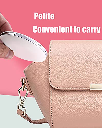 HFZY LED verlichte reizen make-up spiegel draagbare oplaadbare handheld 3X vergroting compacte spiegels met dimbare voor… - Image 7