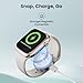 Ruxely Magnetic Charger Adapter for Apple Watch,Portable Wireless Fast iWatch Charger with USB C & iPhone Power Port,Short Apple Watch Charging Cable for iWatch Series 10 9 8 7 6,Ultra 2,SE,42/46/44mm