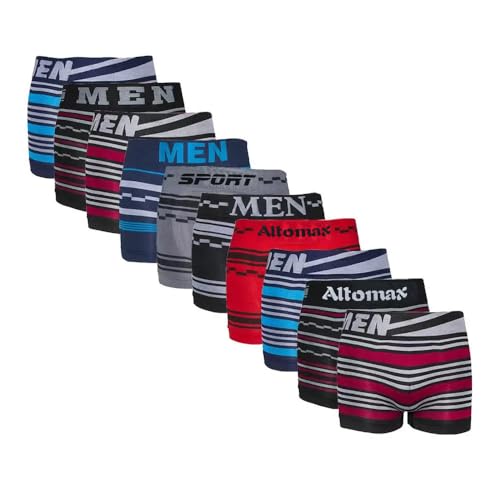 Kit 10 Cuecas Boxer Em Microfibra Adulto