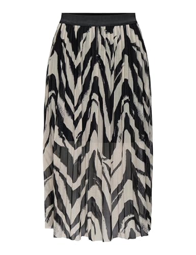 Jupe en maille plissée JdY Elsa JRS noir L aux finitions fluides haut de gamme