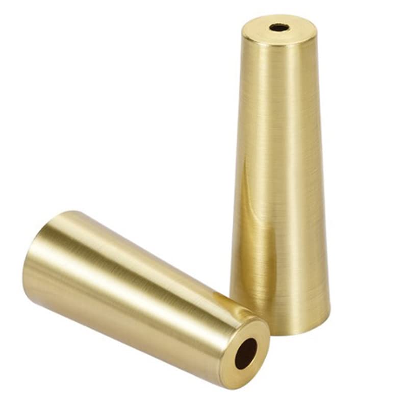 1pc Meubels Beenbedekking Voet Massief Koperen Tip Geborsteld Messing Tafel Stoel Cilinder Conus Cap Bescherm Decor 20 42mm Bodem Veilige Pad