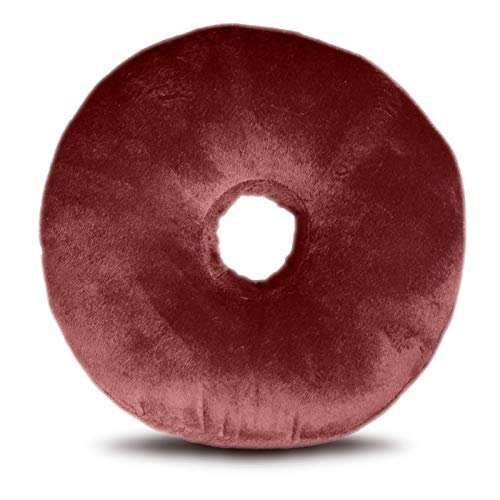 Image of Kesar Enterprises Donut /Doughnut Cushion /Pillow | Velvet Fabric|Birthday Gifts | Soft Toys | Suitable for Wheelchair, Car Seat, Home or Office for Kids Cushion | Size 14x14 inches