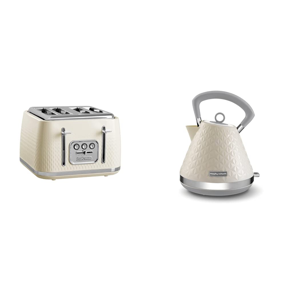 Toaster Set Morphy Richards Accents Pyramid Kettle Cream Morphy