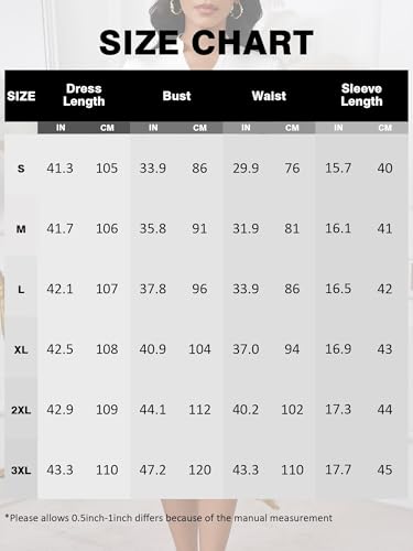 Image of PinkPatty Women's Casual A-line Midi Dresses 3 /4 Sleeve V Neck Fit and Flare Dress with Pockets