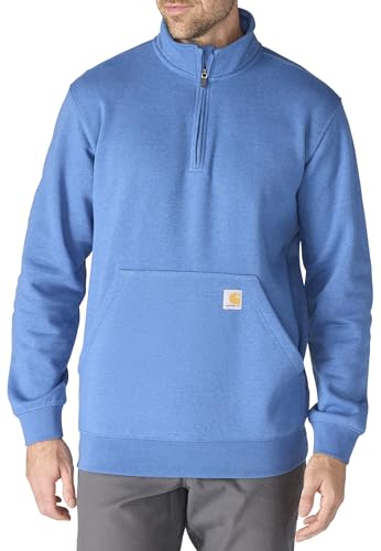Image of Carhartt Men's Marquette 1 /4-Zip Mock-Neck Sweatshirt