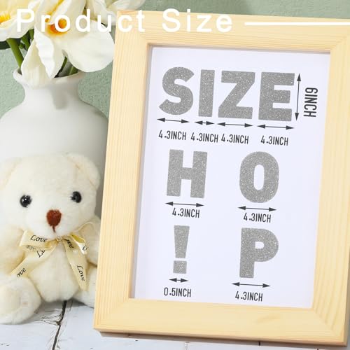 Image of Harloon 232 Pcs Large Glitter Letter Stickers 24 Sheets Classroom Bulletin Boards Decorations Big Font Alphabet Letter Self Adhesive Letters Stickers Back to School Decor DIY Craft(Silver,6 Inch)