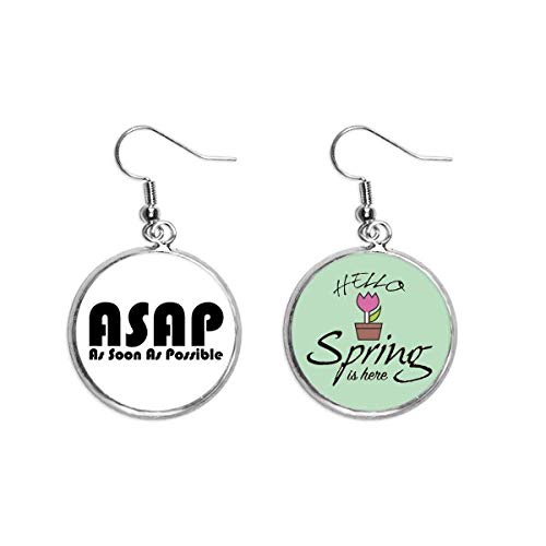 Pendientes de primavera con colgante decorativo el regalo ideal