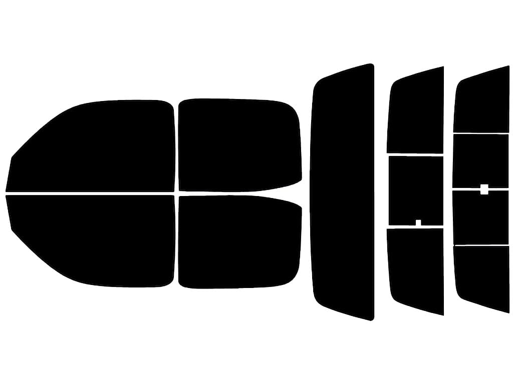 Rvinyl Window Tint Kit Compatible with Toyota Tacoma 2001-2004 (4 Door) - Complete Precut Kit - 5%