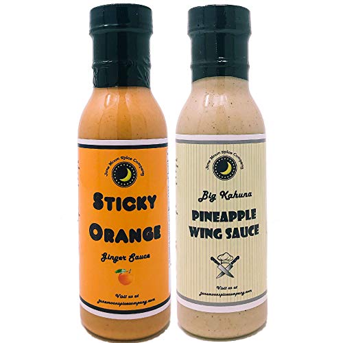 Premium | SAUCE Variety 2 Pack | Sticky Orange Sauce | Big Kahuna Pineapple Sauce | Variety 2 Pack | Crafted in Small Batches with Farm Fresh Herbs for Premium Flavor and Zest