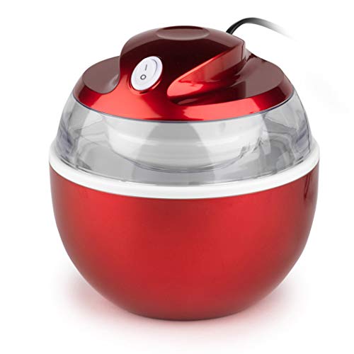American Originals EK2208AOAR Ice Cream Maker – Frozen Yoghurt, Gelato, Sorbet Machine, 0.6 L Freezing Bowl, Small Countertop Compact Freezer Dessert Mixer, Fresh Homemade Smoothie Bowls, Red