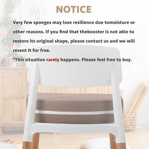 Image of E1F1NN DOT U-Shaped Toddler Booster Seat for Kitchen Chair (Big Size) Dining Table, Portable Waterproof PU Material Kids Booster Seat with Safety Buckles, High Cushion for Travel with Non-Slip Bottom