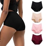 WEASIC Culotte Slip Femme Coton Taille Haute Culottes Coton pour Femme Culottes, Shorties ...