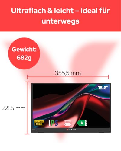 Écran Verbatim 32401 Full HD 15 - vue 3