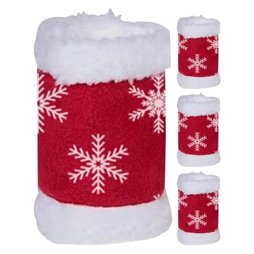 Vendas de descanso para caballos con diseño de copos de nieve navideños (pack de 4 unidades) 2