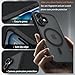 GROZHJAL Magnetic Case for iPhone 17 with Screen Protector,Fit for MagSafe,Protective Cover, Shockproof,Pocket-Friendly,Slim for iPhone 17 Case Translucent (Black, iPhone 17)