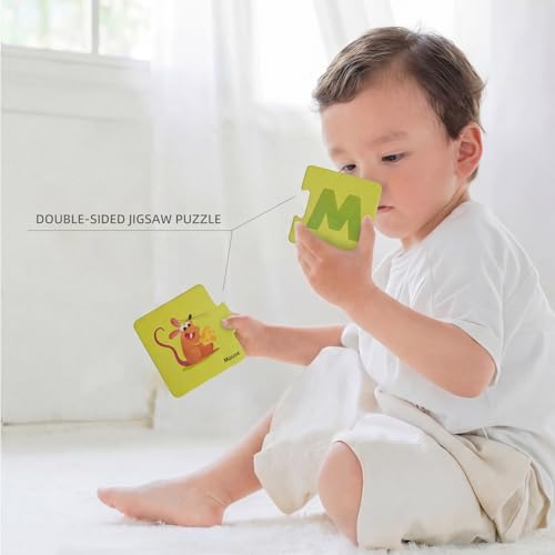 Image of TOI 6 Packs Large Piece Toddler Jigsaw Puzzles for Kids Ages 2-4 - Alphabet