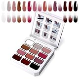 U--Shinein Gradient Painting Gel Vernis à Ongles 12 Couleurs pour Ombré Ongles Auranails, Manucure Française Bricolage Nail Art, Palette H