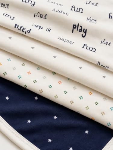 Image of TuddyBuddy Baby Burp Cloth Towel Napkins for Baby Large 17x12 Inches, Premium Double Layer 100% Cotton (4 Pcs Burp Towels, Beige - Play)