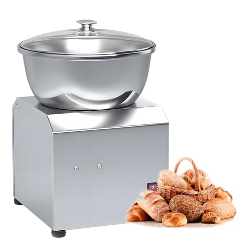 Nicvrea Amasadora Eléctrica Comercial de Acero Inoxidable, Amasadora de Pan de Cocina, Amasadora de Espiral de Alta Resistencia para Restaurantes, Panaderías y Pizzerías 3kg Nicvrea Amasadora Eléctrica Comercial de Acero Inoxidable, Amasadora de Pan de Cocina, Amasadora de Espiral de Alta Resistencia para Restaurantes, Panaderías y Pizzerías 3kg