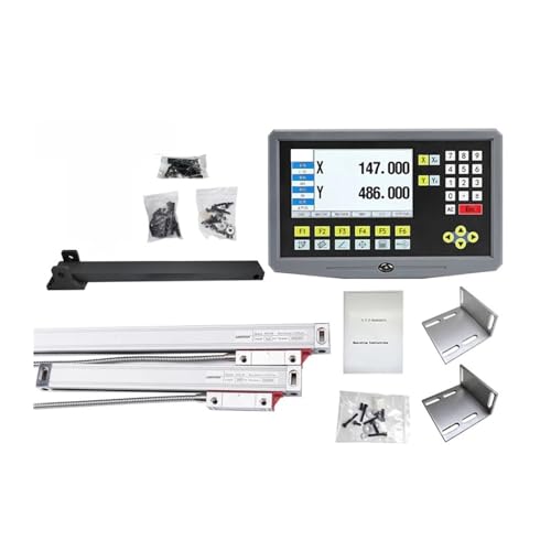 Affichage numérique LCD DRO 2 axes avec échelles linéaires de 50 à 1000 mm pour tour