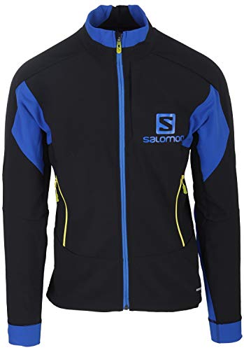 SALOMON Momemtum Veste Softshell JKT M BK - Veste pour Homme, Couleur Noir, Taille XL