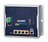  Planet Technology Industrial Wall mount Gigabit Router 4 Port PoE