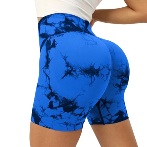 Neteson Leggings Deportivos Mujer Cortos Push Up Pantalones Cortos Ciclismo Cintura Alta Mallas Correr Sin Costuras Opaco Scrunch Butt Pantalones Gimnasio Yoga Fitness Jogging