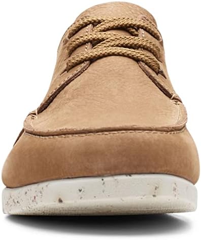 Clarks mens Shacrelite Low Oxford, Dark Sand Nubuck, 12 US | Image 2