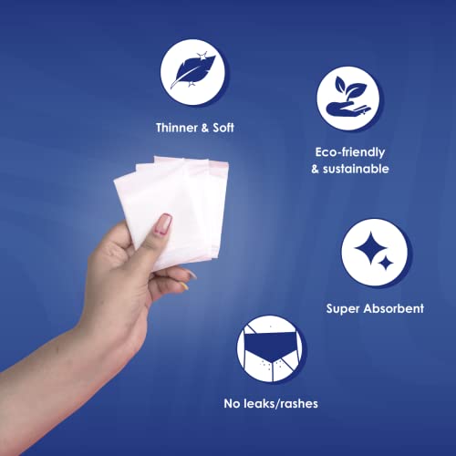 Lemme Be 100% Oxo Biodegradable Panty Liners For Teenagers & Women, 10 Panty Liners Pads For Daily Use, 100% Cotton Rash Free Panty Liners For Spotting, 4-6 Hours Protection, 10... - Image 2