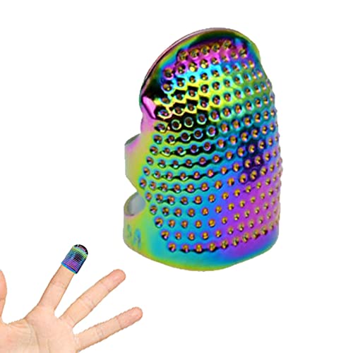 Huaxingda Dedal de Costura de Cobre y Metal, Dedales de Metal de Color Deslumbrante para Coser a Mano, Finger Shield Fingertip Dedal Costura Quilting Craft, Accesorios DIY Herramientas de Costura Cover