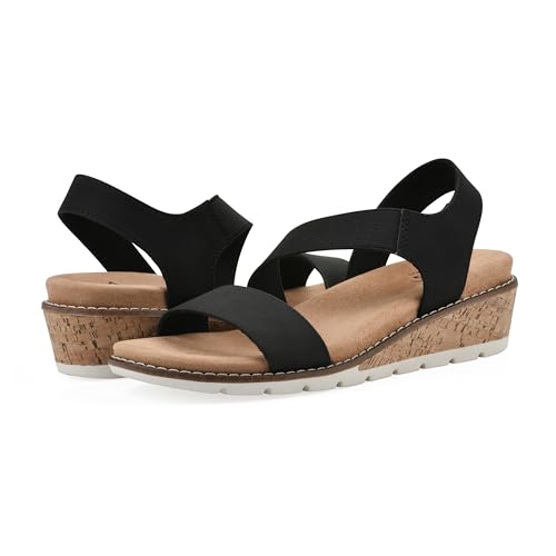 White Mountain Women's Tinnley Cork Wedge Sandal