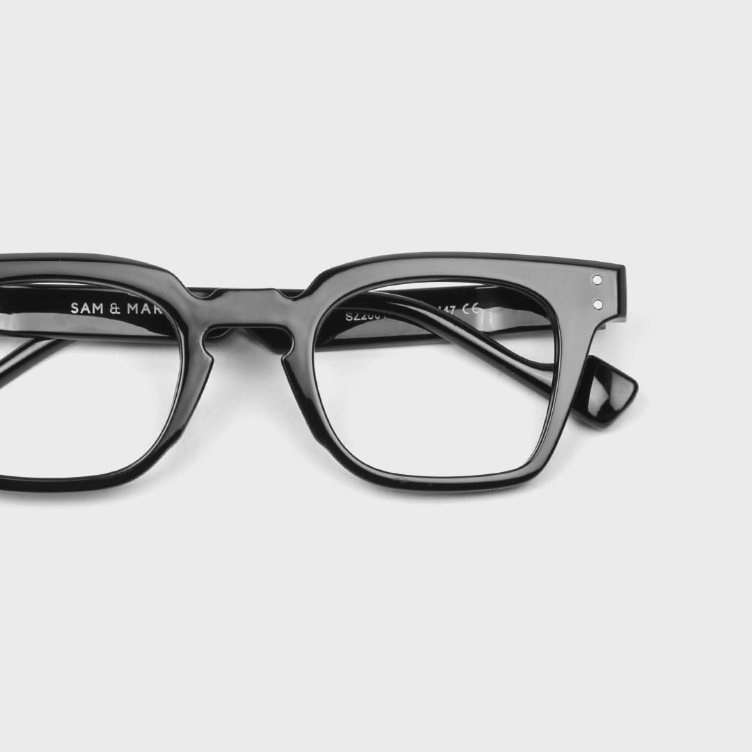 SAM AND MARSHALL TETRAGONON Eyeglasses I Light Weight Frames I Polycarbonate Frame I Prescription Friendly Glasses I Men & Women - Image 3 thumbnail