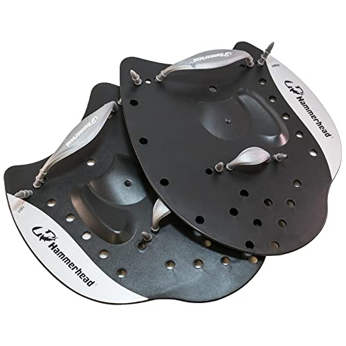 Elite Hand Paddle Hammerhead Unissex Cinza (4)G