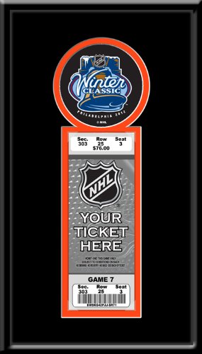 NHL Philadelphia Flyers 2012 NHL Winter Classic Single Ticket Frame