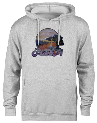 Pull à capuche gris unisexe Free and Easy en coton confortable